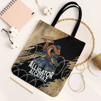 Alligator Alcatraz Tote Bag Gator and Python Restricted Area - Wonder Print Shop