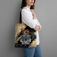 Alligator Alcatraz Tote Bag Gator and Python Restricted Area - Wonder Print Shop
