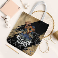 Alligator Alcatraz Tote Bag Gator and Python Restricted Area - Wonder Print Shop