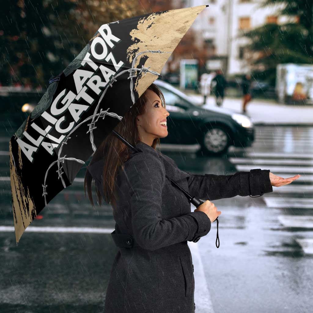 Alligator Alcatraz Umbrella Gator and Python Restricted Area - Wonder Print Shop