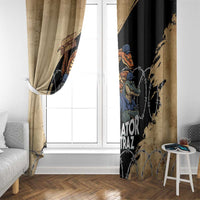 Alligator Alcatraz Window Curtain Gator and Python Restricted Area - Wonder Print Shop