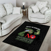 Protect The Everglades Area Rug Gator No Alligator Alcatraz - Wonder Print Shop
