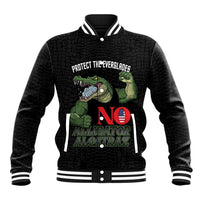 Protect The Everglades Baseball Jacket Gator No Alligator Alcatraz - Wonder Print Shop