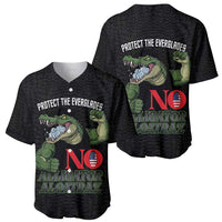 Protect The Everglades Baseball Jersey Gator No Alligator Alcatraz - Wonder Print Shop