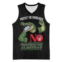 Protect The Everglades Basketball Jersey Gator No Alligator Alcatraz - Wonder Print Shop