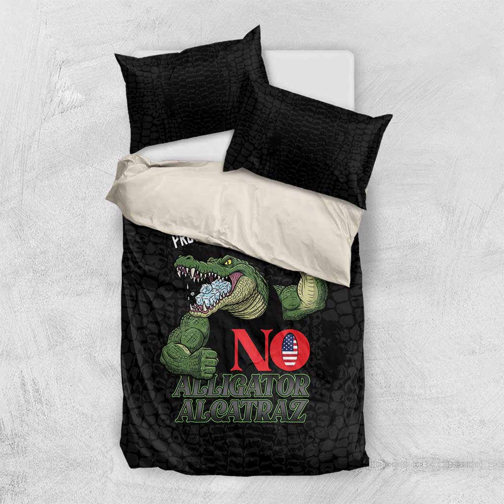 Protect The Everglades Bedding Set Gator No Alligator Alcatraz - Wonder Print Shop