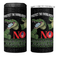 Protect The Everglades 4 in 1 Can Cooler Tumbler Gator No Alligator Alcatraz - Wonder Print Shop