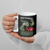 Protect The Everglades Ceramic Mug Gator No Alligator Alcatraz - Wonder Print Shop