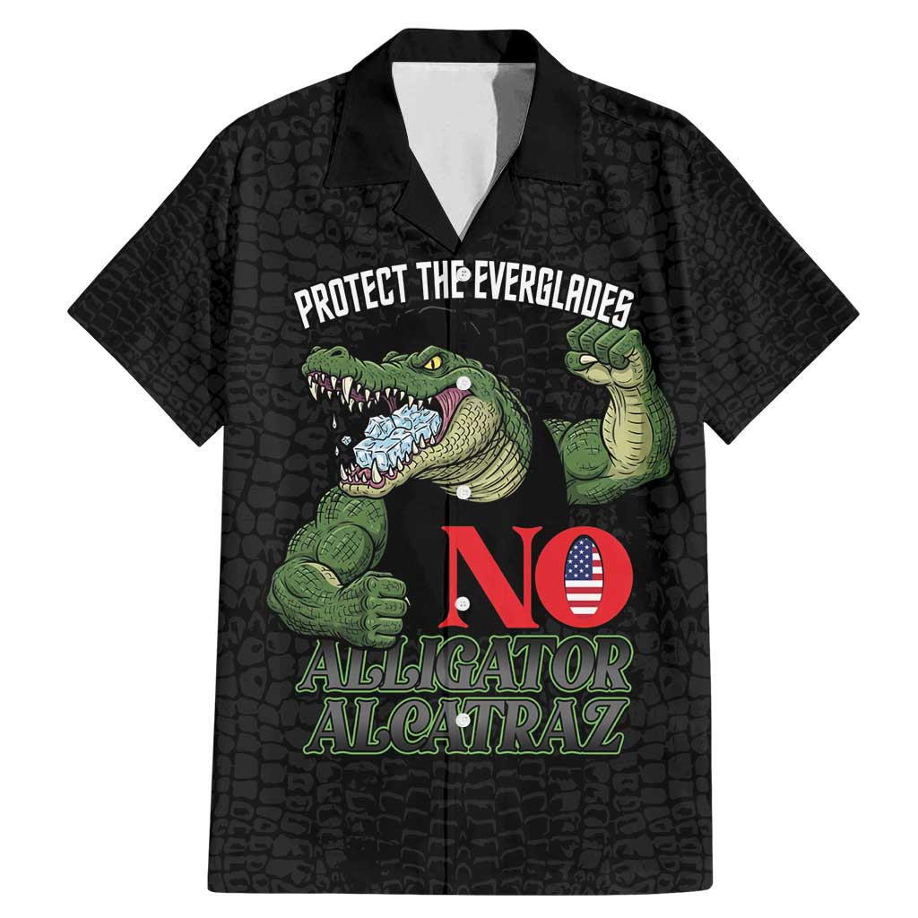 Protect The Everglades Family Matching Mermaid Dress and Hawaiian Shirt Gator No Alligator Alcatraz - Wonder Print Shop
