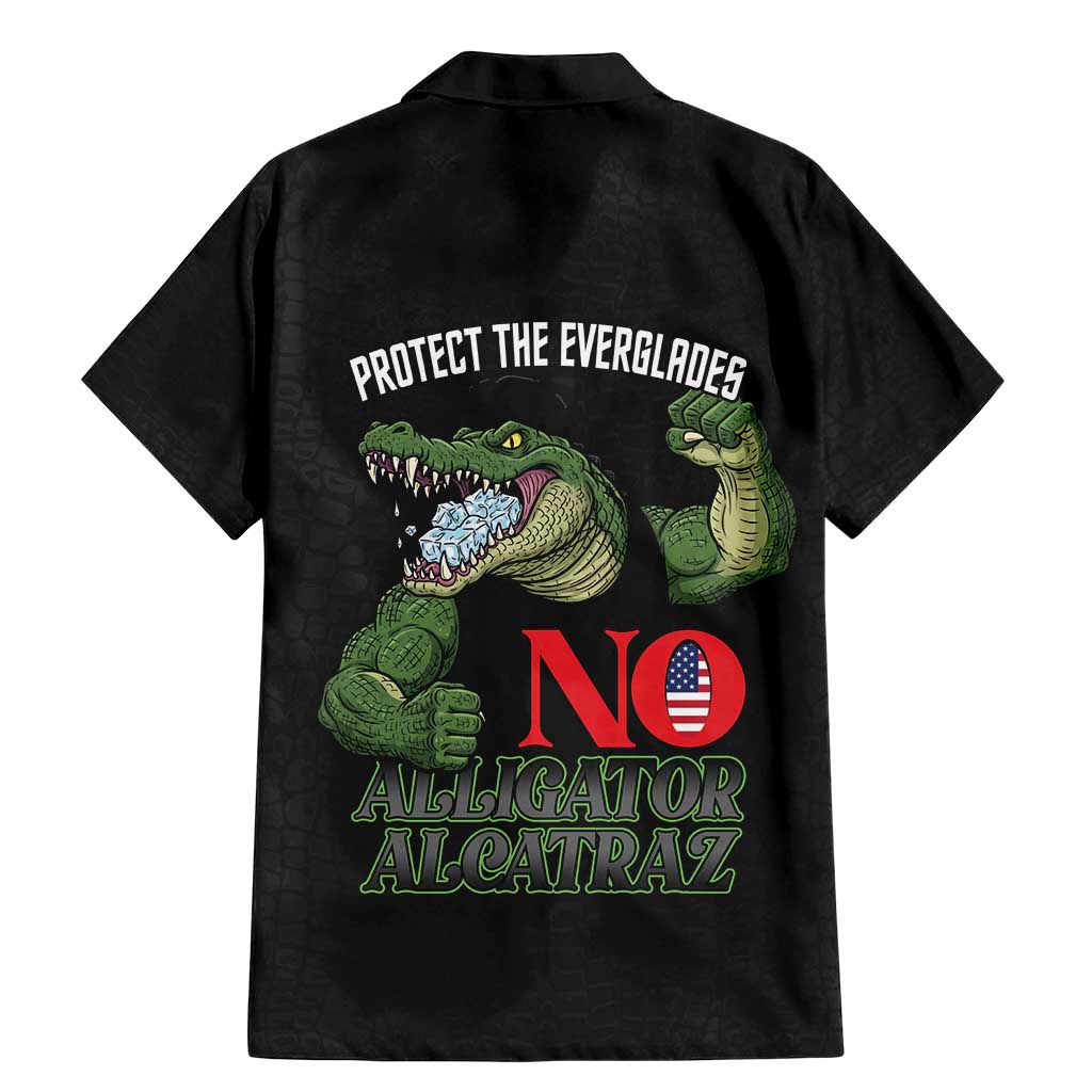 Protect The Everglades Family Matching Mermaid Dress and Hawaiian Shirt Gator No Alligator Alcatraz - Wonder Print Shop