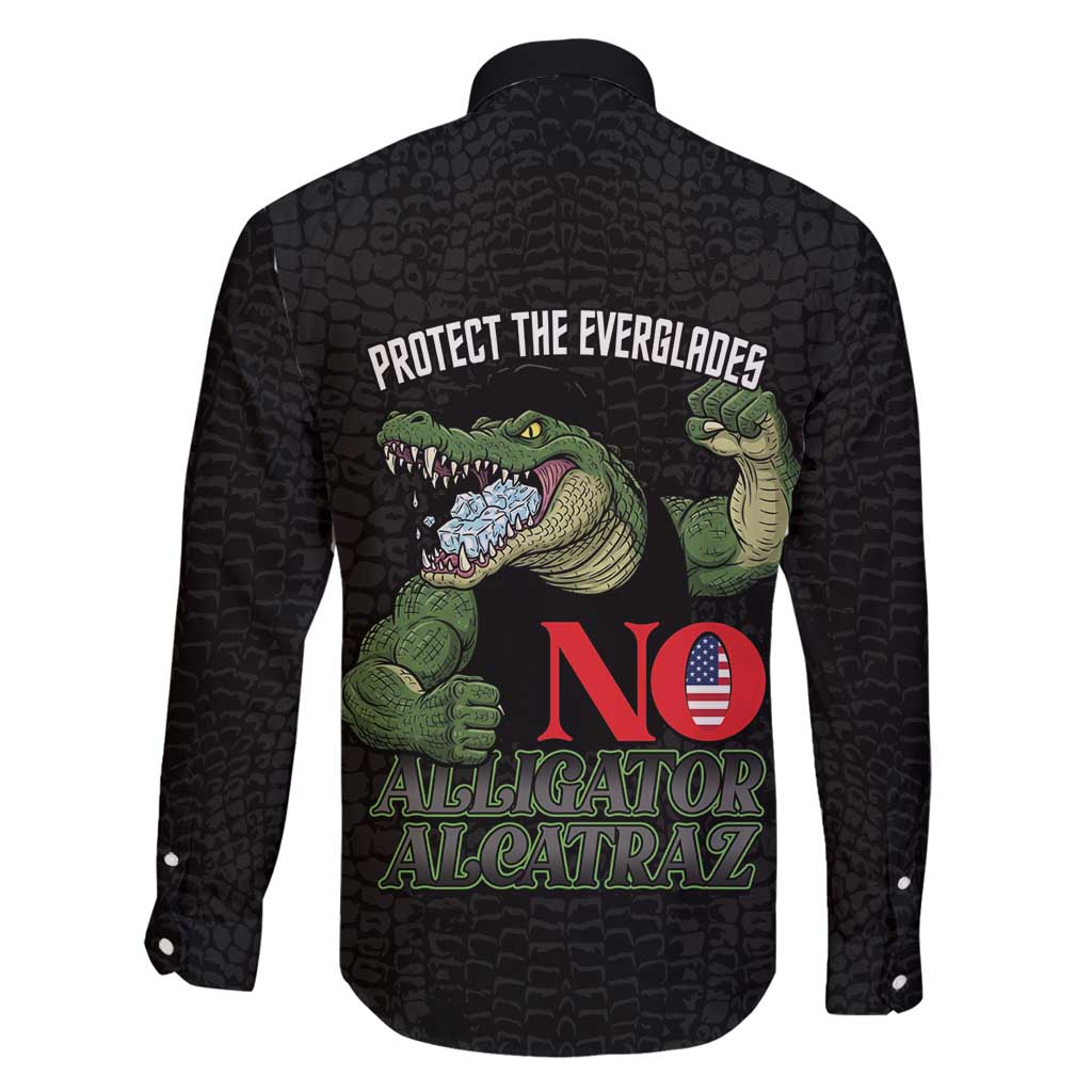 Protect The Everglades Family Matching Tank Maxi Dress and Hawaiian Shirt Gator No Alligator Alcatraz - Wonder Print Shop