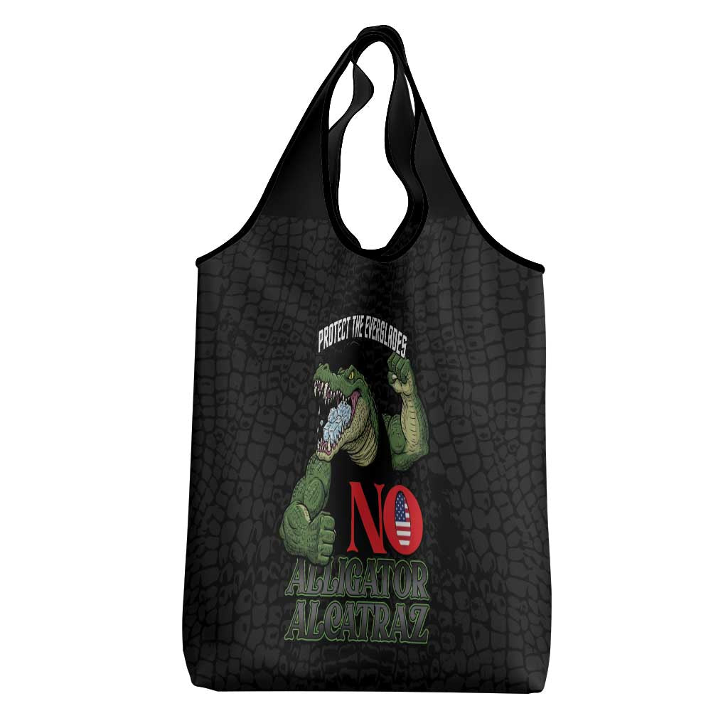 Protect The Everglades Grocery Bag Gator No Alligator Alcatraz - Wonder Print Shop