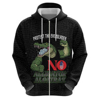 Protect The Everglades Hoodie Gator No Alligator Alcatraz - Wonder Print Shop