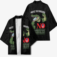 Protect The Everglades Kimono Gator No Alligator Alcatraz - Wonder Print Shop