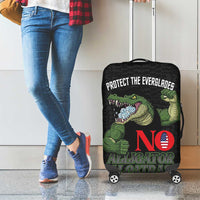 Protect The Everglades Luggage Cover Gator No Alligator Alcatraz - Wonder Print Shop