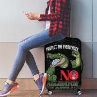 Protect The Everglades Luggage Cover Gator No Alligator Alcatraz - Wonder Print Shop