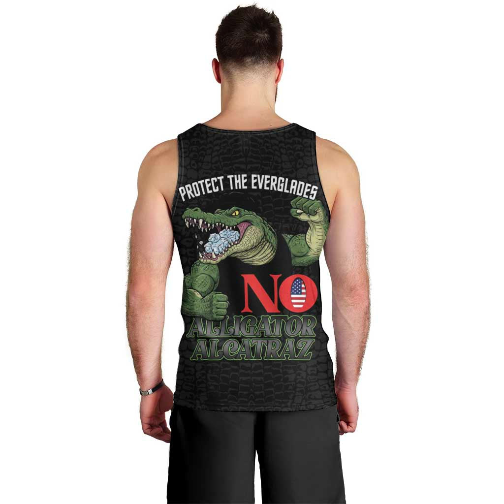 Protect The Everglades Men Tank Top Gator No Alligator Alcatraz - Wonder Print Shop