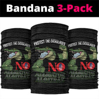 Protect The Everglades Neck Gaiter Gator No Alligator Alcatraz - Wonder Print Shop