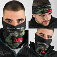 Protect The Everglades Neck Gaiter Gator No Alligator Alcatraz - Wonder Print Shop