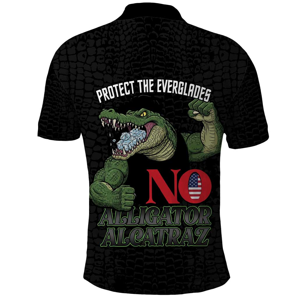 Protect The Everglades Polo Shirt Gator No Alligator Alcatraz - Wonder Print Shop