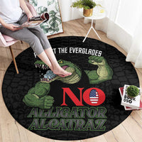 Protect The Everglades Round Carpet Gator No Alligator Alcatraz - Wonder Print Shop