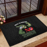 Protect The Everglades Rubber Doormat Gator No Alligator Alcatraz - Wonder Print Shop