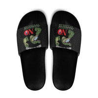 Protect The Everglades Slide Sandals Gator No Alligator Alcatraz - Wonder Print Shop