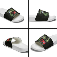 Protect The Everglades Slide Sandals Gator No Alligator Alcatraz - Wonder Print Shop