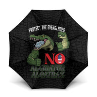 Protect The Everglades Umbrella Gator No Alligator Alcatraz - Wonder Print Shop