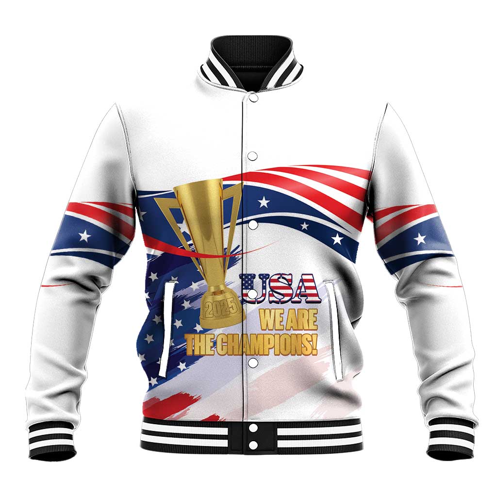 Personalized United States Soccer Baseball Jacket 2025 USA Champions - Wonder Print Shop