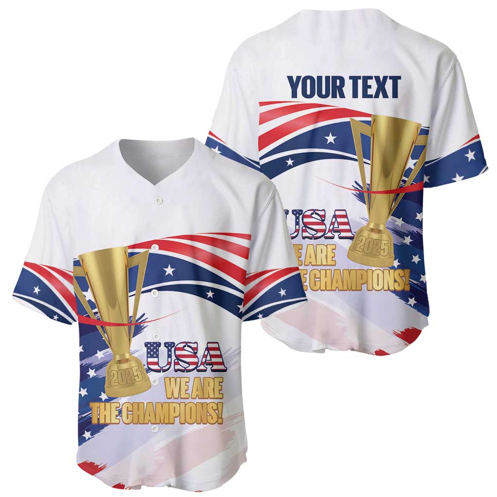 Personalized United States Soccer Baseball Jersey 2025 USA Champions - Wonder Print Shop