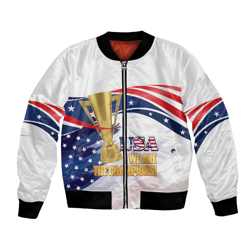 Personalized United States Soccer Bomber Jacket 2025 USA Champions - Wonder Print Shop