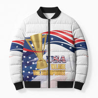 United States Soccer Bomber Puffer Jacket 2025 USA Champions - Wonder Print Shop