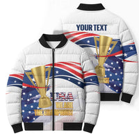 United States Soccer Bomber Puffer Jacket 2025 USA Champions - Wonder Print Shop