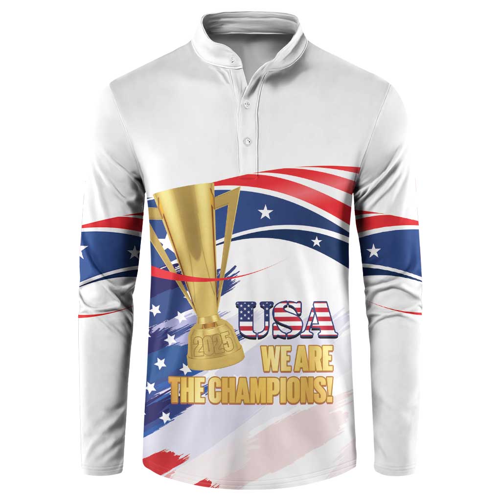Personalized United States Soccer Button Sweatshirt 2025 USA Champions - Wonder Print Shop