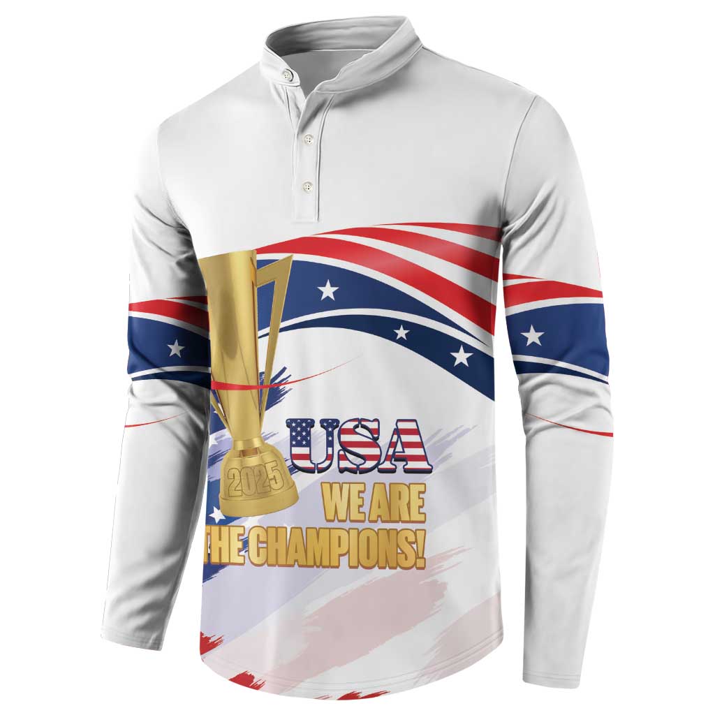 Personalized United States Soccer Button Sweatshirt 2025 USA Champions - Wonder Print Shop