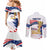 Personalized United States Soccer Couples Matching Mermaid Dress and Long Sleeve Button Shirt 2025 USA Champions - Wonder Print Shop