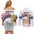 Personalized United States Soccer Couples Matching Off Shoulder Short Dress and Long Sleeve Button Shirt 2025 USA Champions - Wonder Print Shop