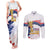 Personalized United States Soccer Couples Matching Tank Maxi Dress and Long Sleeve Button Shirt 2025 USA Champions - Wonder Print Shop