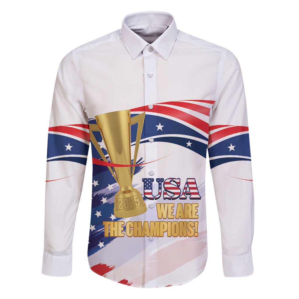 Personalized United States Soccer Family Matching Long Sleeve Bodycon Dress and Hawaiian Shirt 2025 USA Champions - Wonder Print Shop