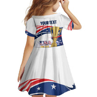 Personalized United States Soccer Family Matching Off Shoulder Maxi Dress and Hawaiian Shirt 2025 USA Champions - Wonder Print Shop