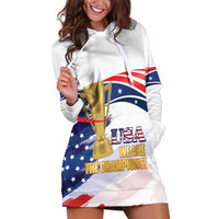 Personalized United States Soccer Hoodie Dress 2025 USA Champions - Wonder Print Shop