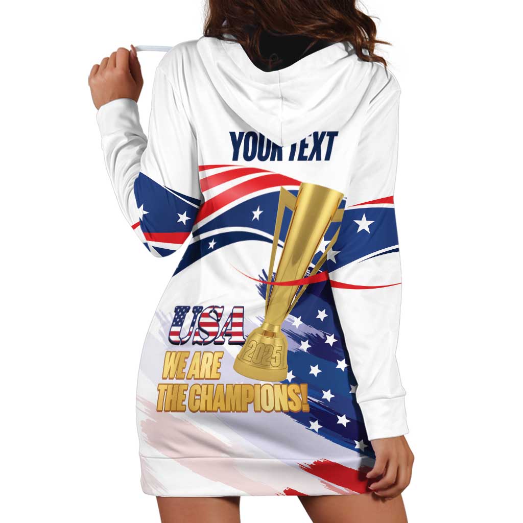 Personalized United States Soccer Hoodie Dress 2025 USA Champions - Wonder Print Shop