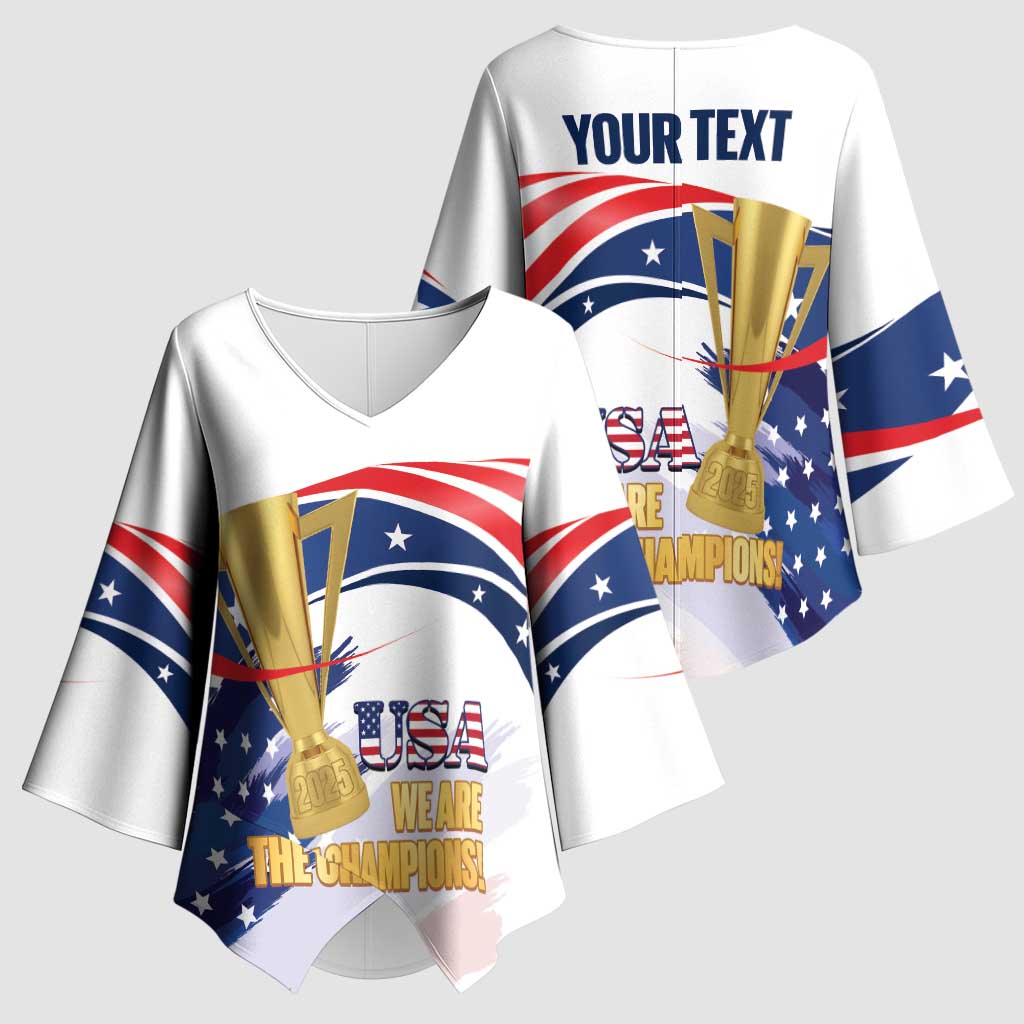 United States Soccer Kimono Sleeve Blouse 2025 USA Champions - Wonder Print Shop