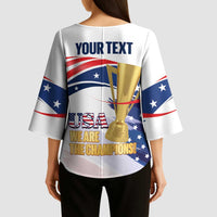 United States Soccer Kimono Sleeve Blouse 2025 USA Champions - Wonder Print Shop