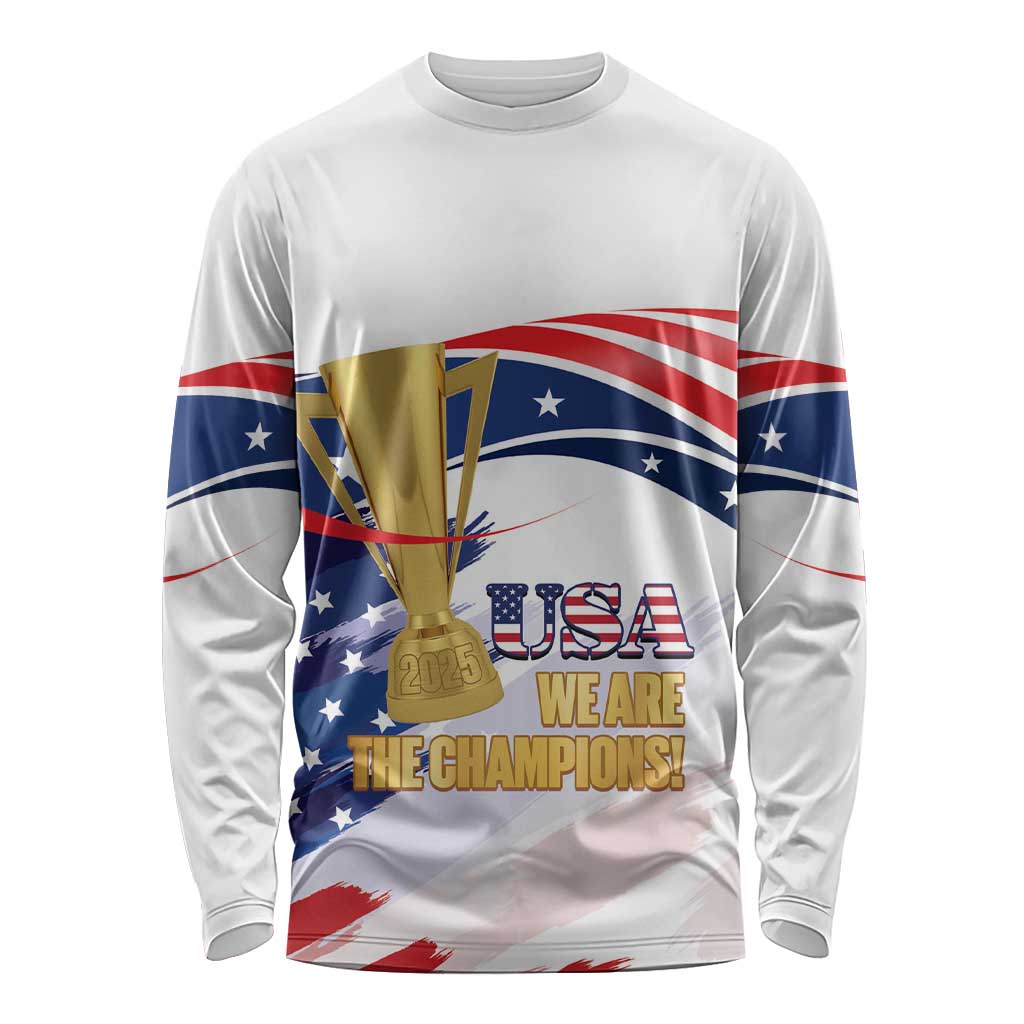 Personalized United States Soccer Long Sleeve Shirt 2025 USA Champions - Wonder Print Shop