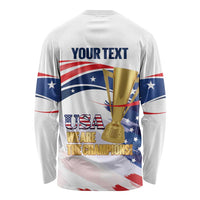 Personalized United States Soccer Long Sleeve Shirt 2025 USA Champions - Wonder Print Shop