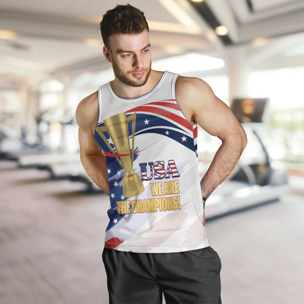 Personalized United States Soccer Men Tank Top 2025 USA Champions - Wonder Print Shop