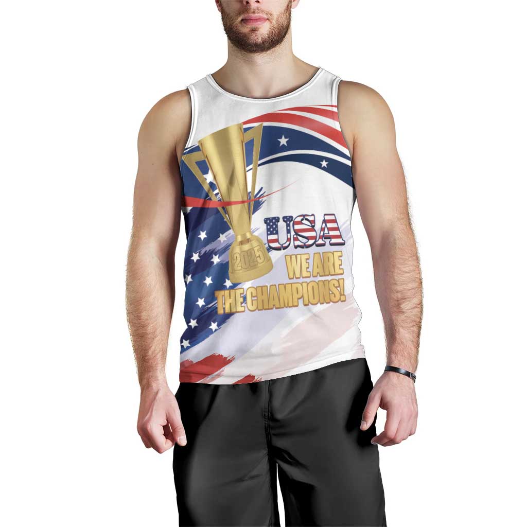 Personalized United States Soccer Men Tank Top 2025 USA Champions - Wonder Print Shop
