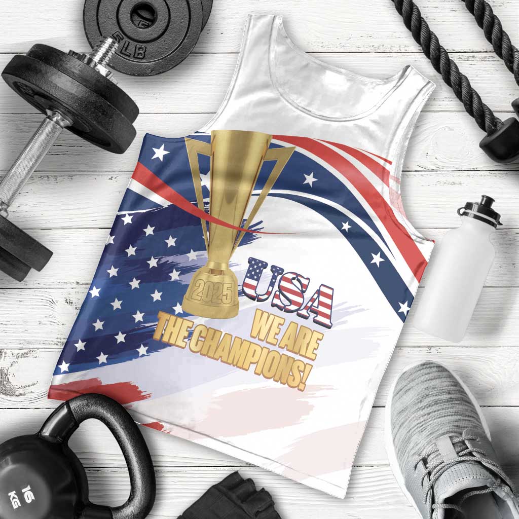 Personalized United States Soccer Men Tank Top 2025 USA Champions - Wonder Print Shop